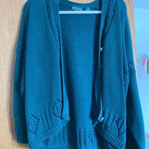 Vintage American Eagle Outfitters Forest Green Cardigan